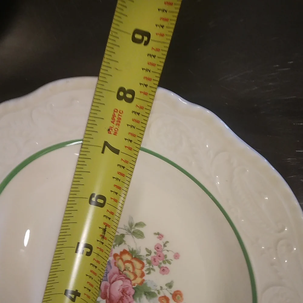 Adam Antique By Steubenville China Soup/Salad Bowl (Will Glow Under Black Light)